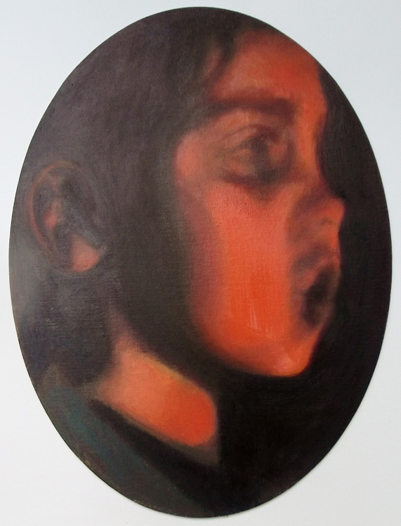 Bonfire Night, painting by Rosalind Faram