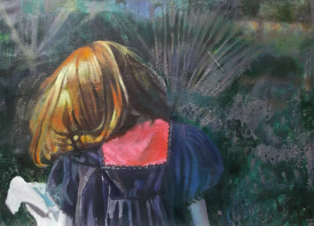 The Letter, painting by Rosalind Faram