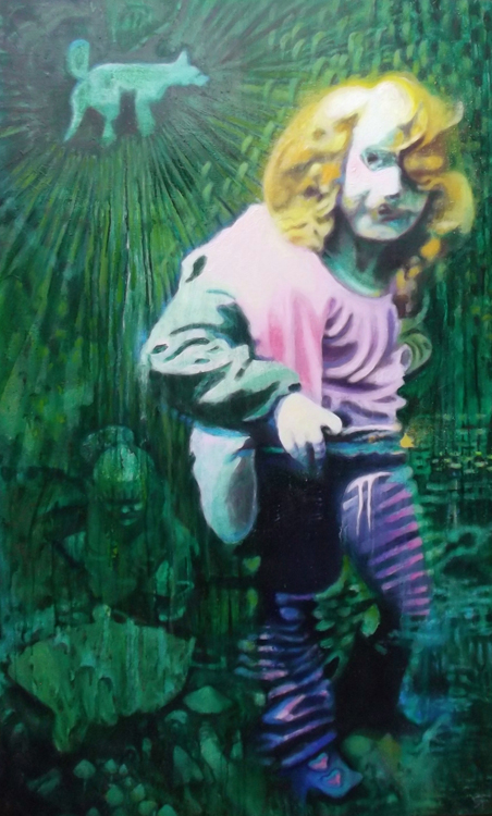 Wet Boot, painting by Rosalind Faram