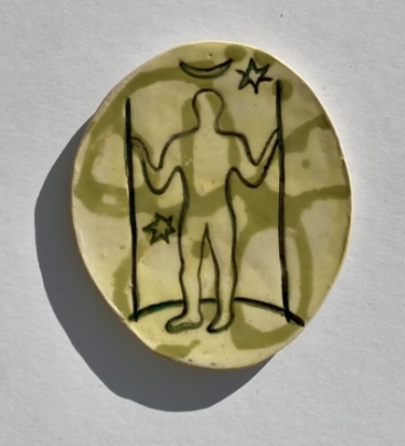 Long Man wall plaque (pale) thumbnail