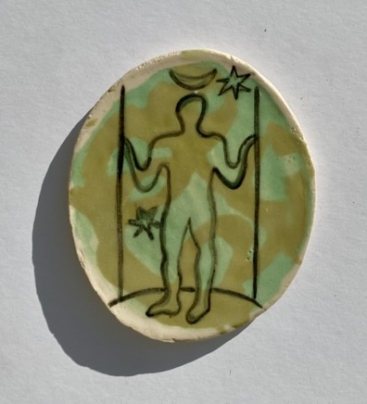 Long Man wall plaque (dark) thumbnail